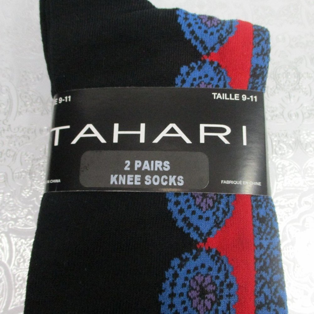 TAHARI 2 Pair Knee Socks NWT Size 9-11 - Picture 4 of 8